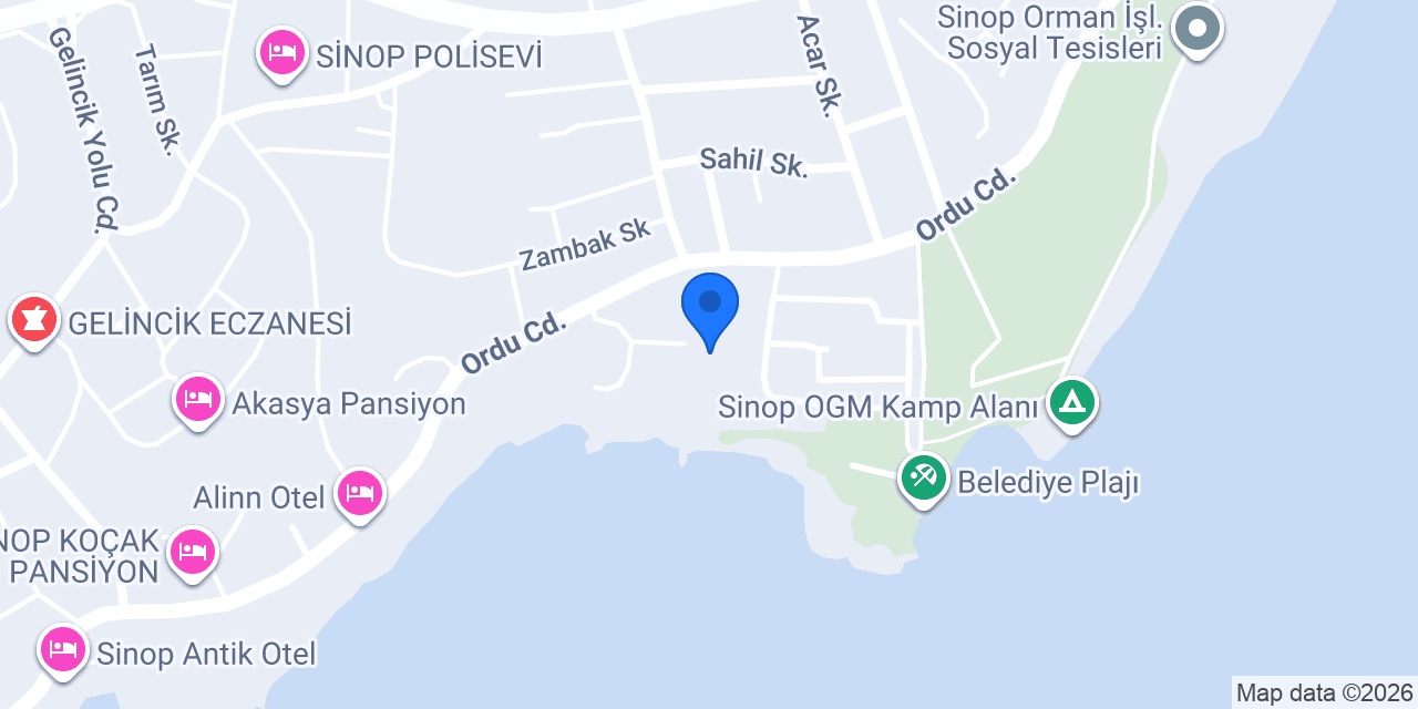 Ayışığı Apart Otel konumu