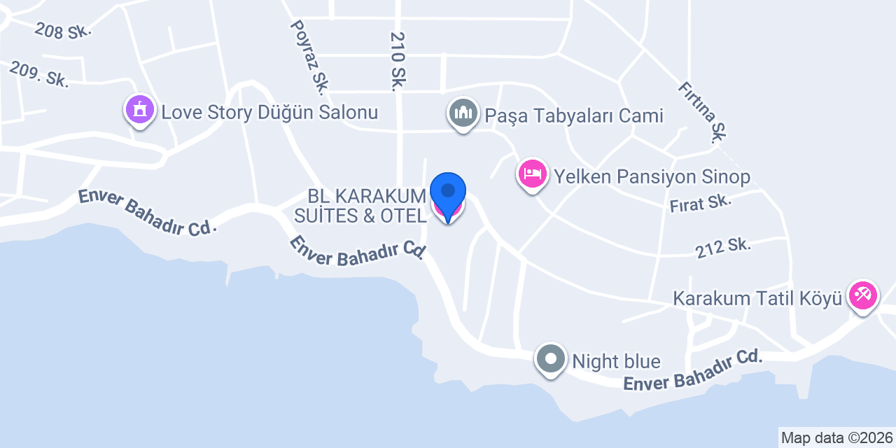 BL KARAKUM SUİTES & OTEL konumu