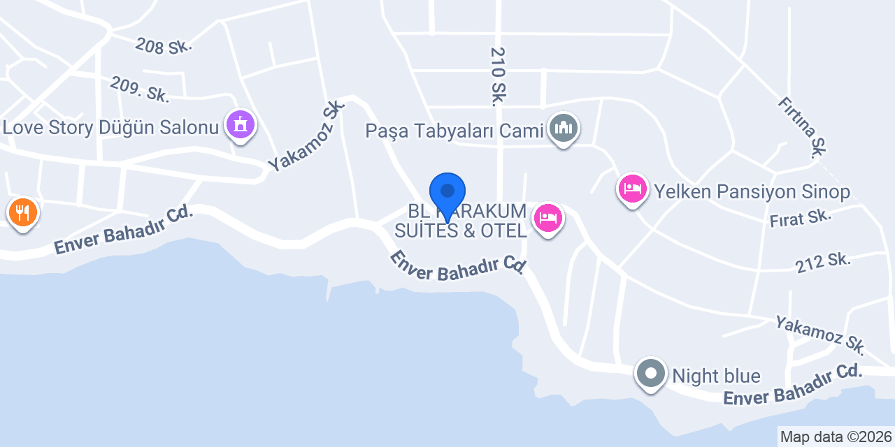 NORTH MÜZİK SİNOP konumu