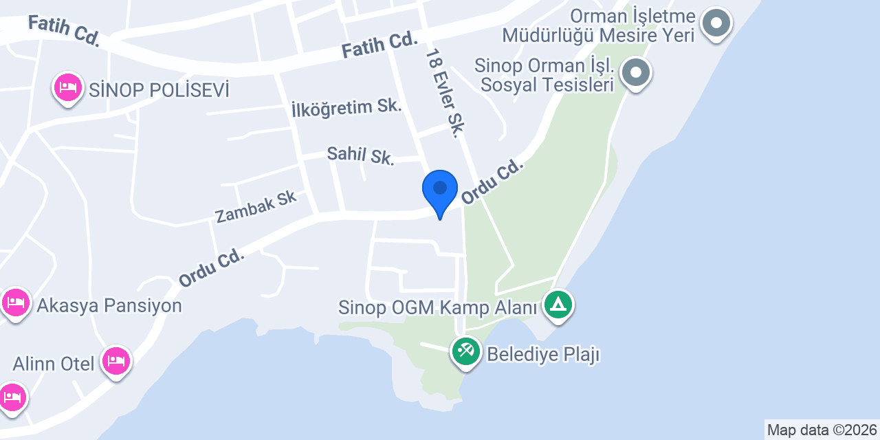 Kaptan Köşkü Teras konumu