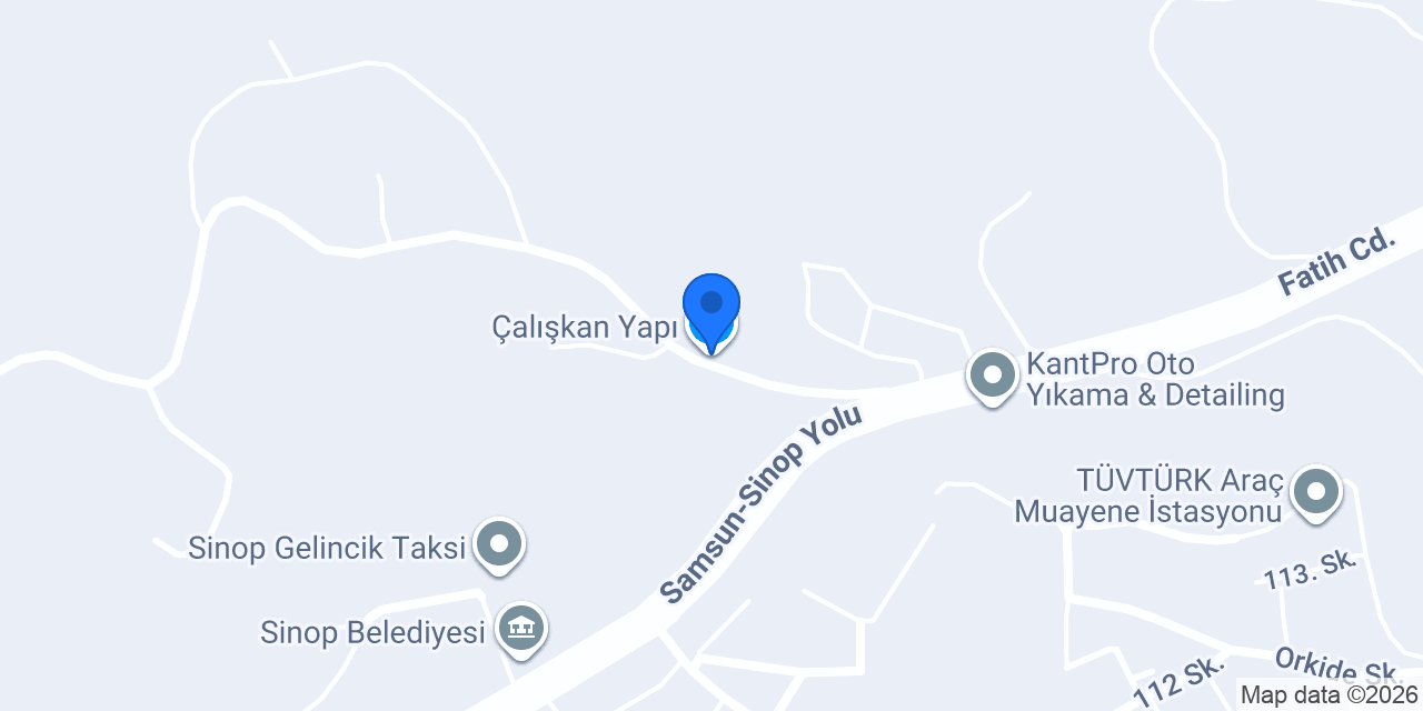 Çalışkan Yapı konumu