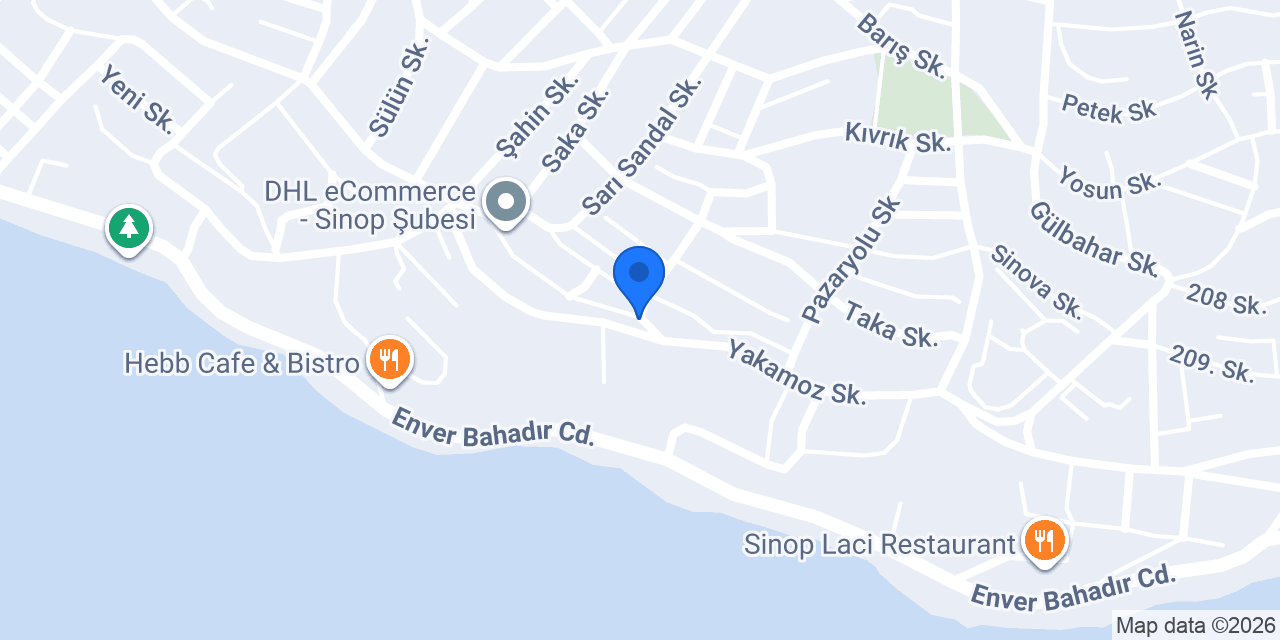 Sinop Hurdacılık konumu