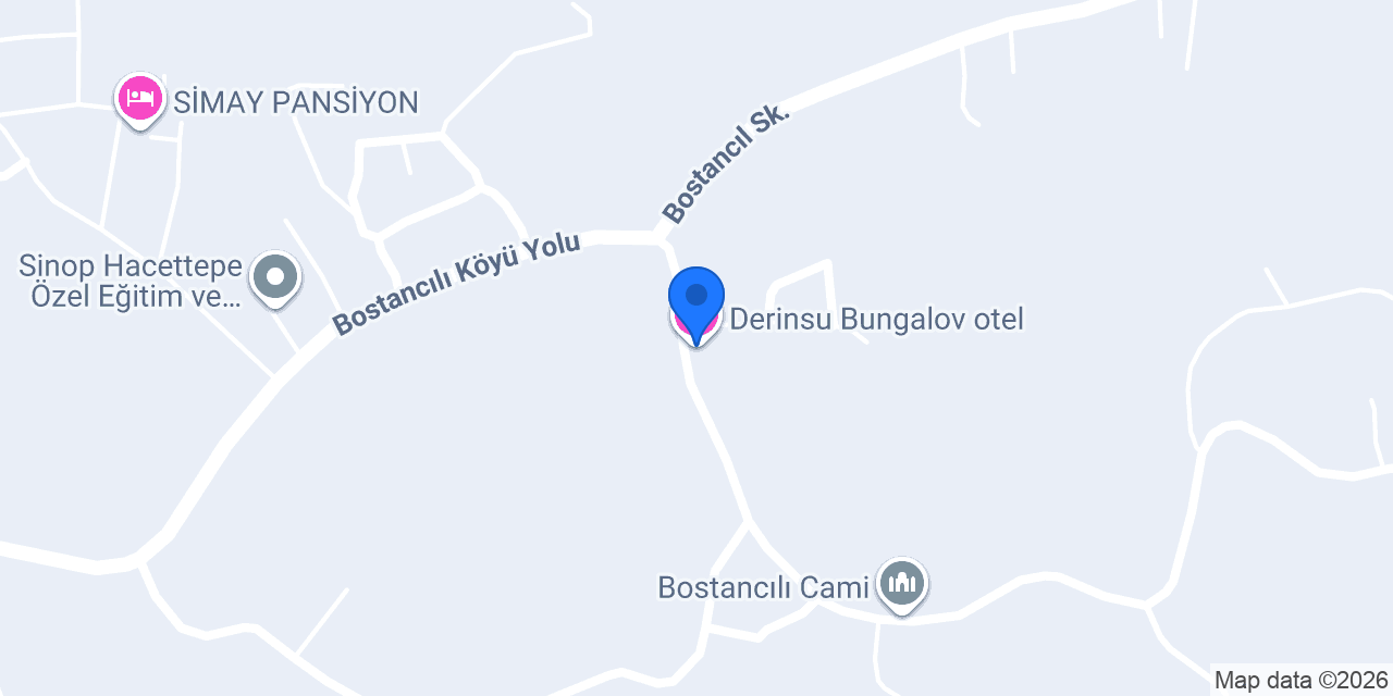 Derinsu Bungalov otel konumu