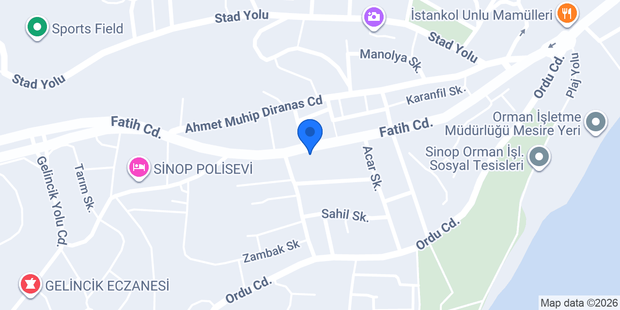 Evim Pansiyon konumu