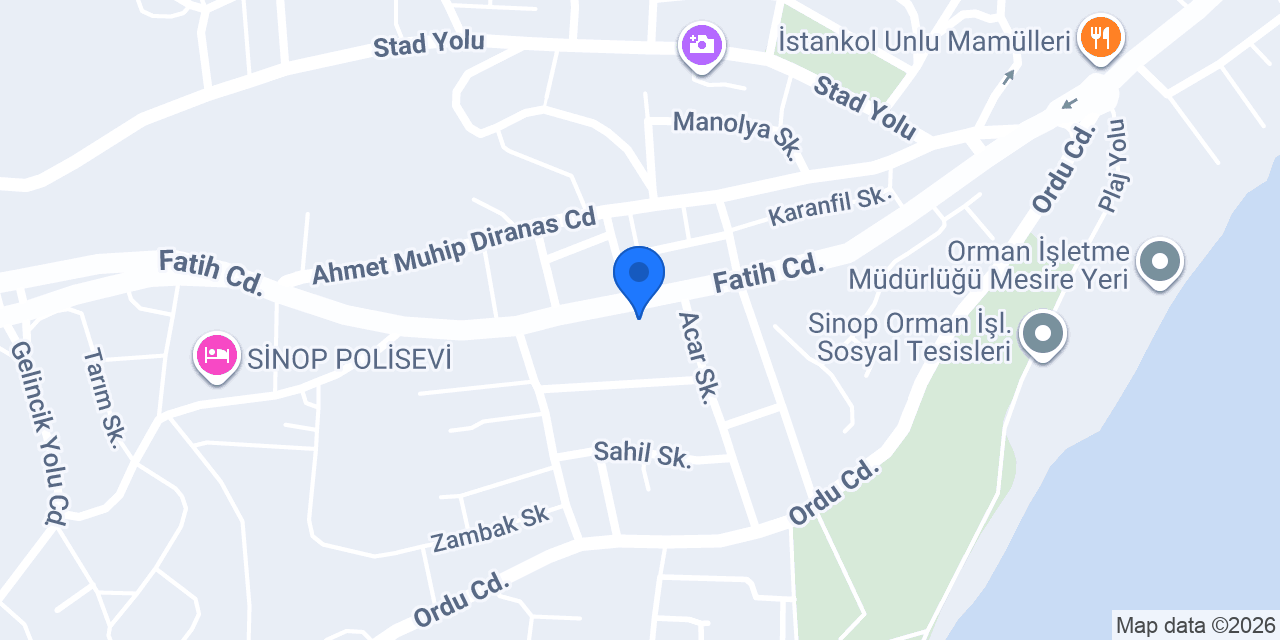 İnegöl Mobilya Sinop konumu