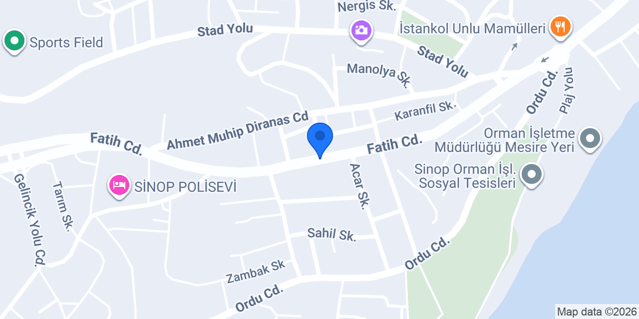 Damla Otomotiv konumu