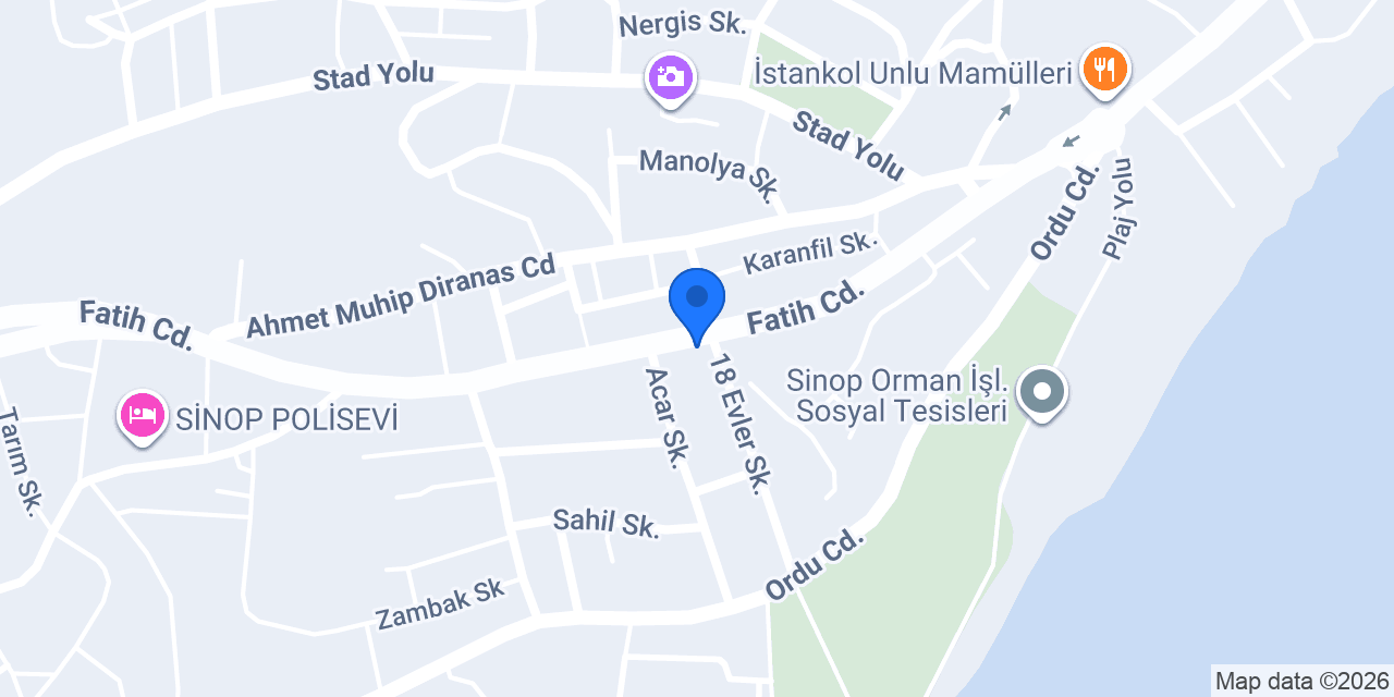 Sinoptur & Servis konumu