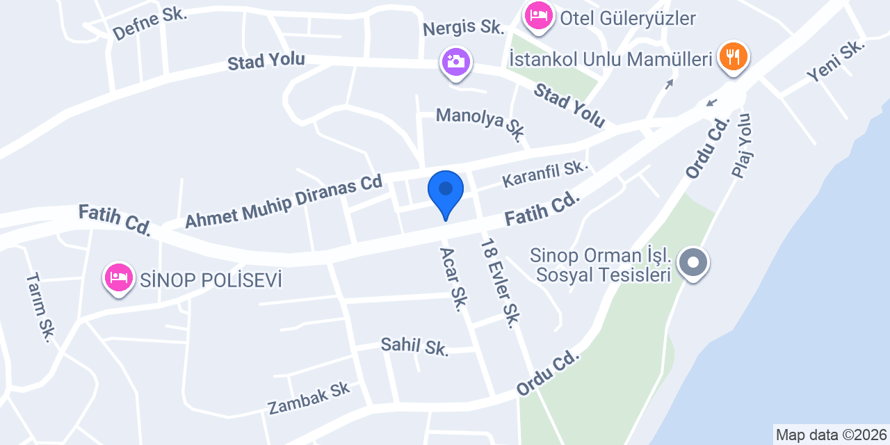 Çilek Pastanesi konumu