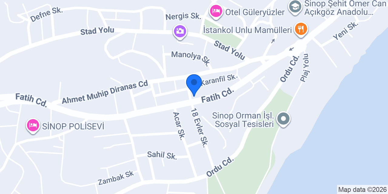 Çelik Apt. konumu