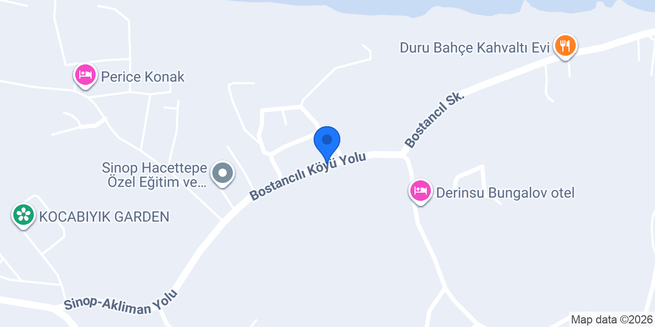 Sinop Aydın Pansiyon konumu