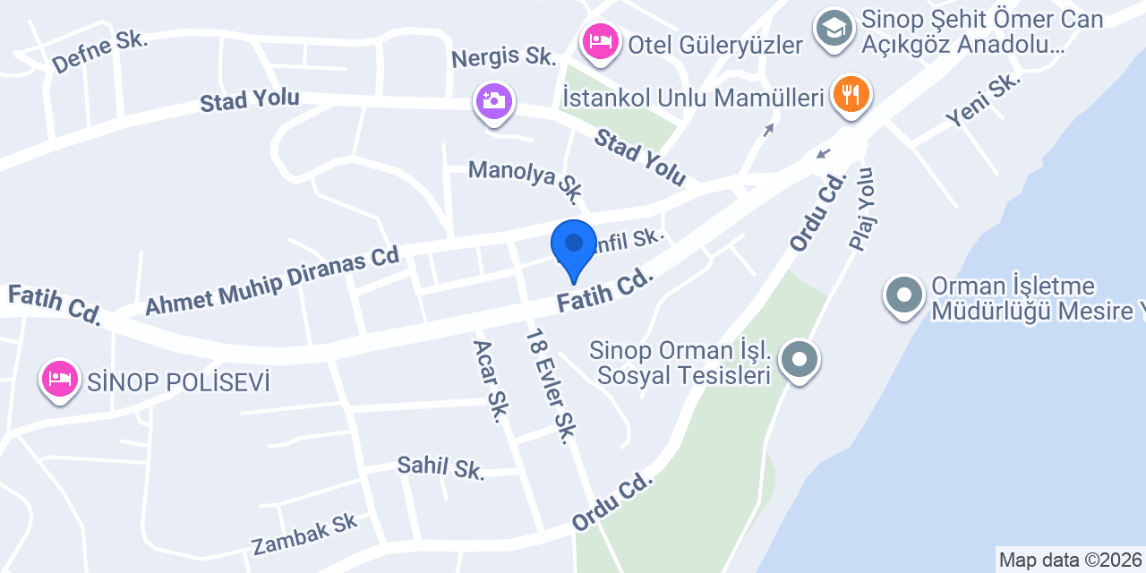 Bülent Börekçilik Sinop Gelincik konumu