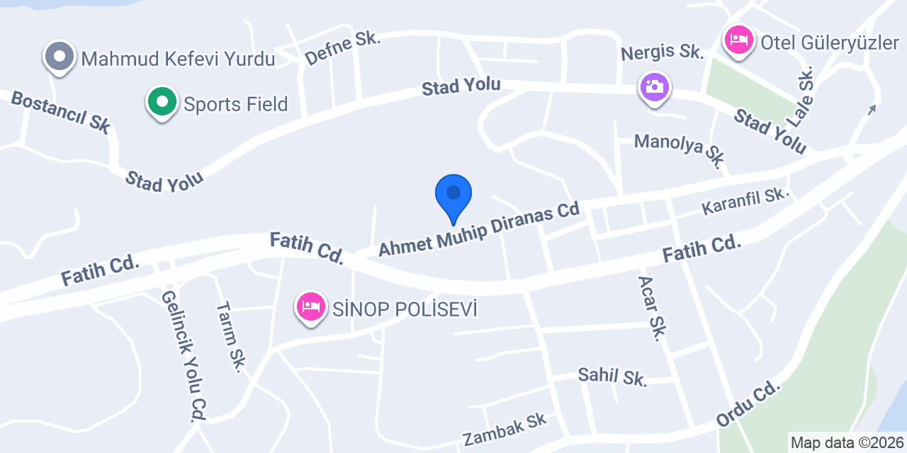SİNOP ZEYTİN APART konumu