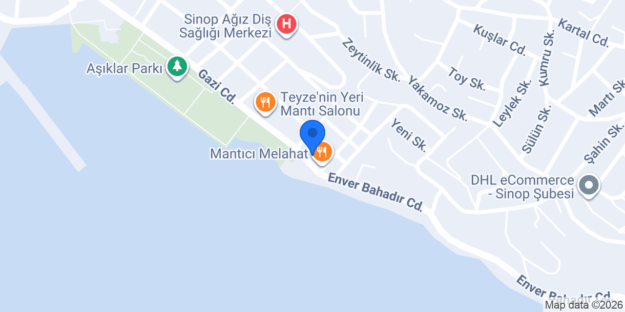 Çikolata Evim Sinop konumu