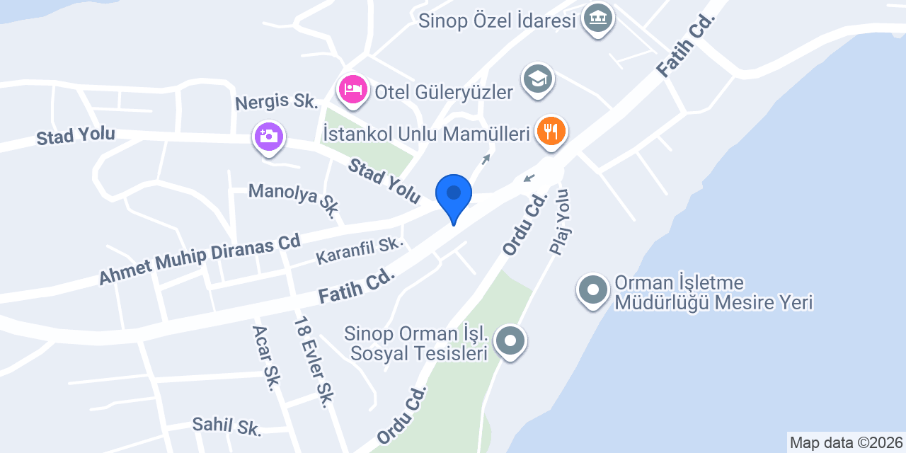 Orman İşletme Müdürlüğü konumu