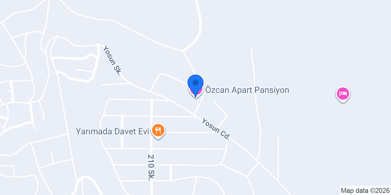 Özcan Apart Pansiyon konumu