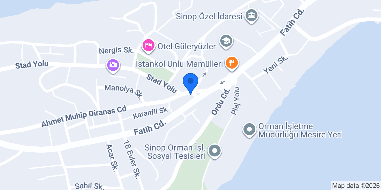 BAYDAN SİNOP konumu