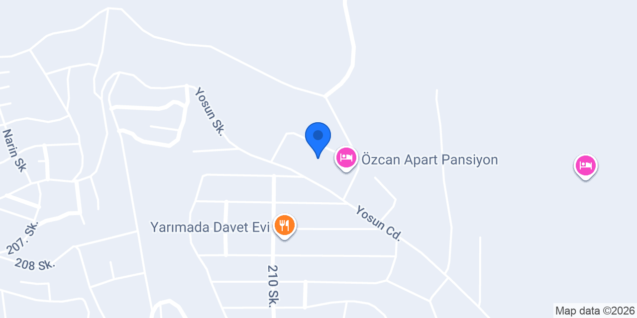 Sinop Kuğu Apart Pansiyon konumu