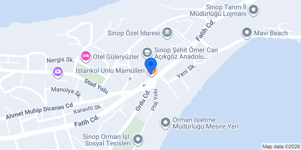 İstankol Unlu Mamülleri konumu