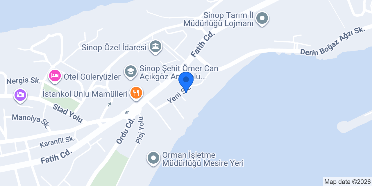 Sinop Kyk İl Müdürlügü konumu