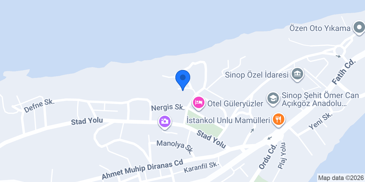 Sinop Barış Pansiyon konumu