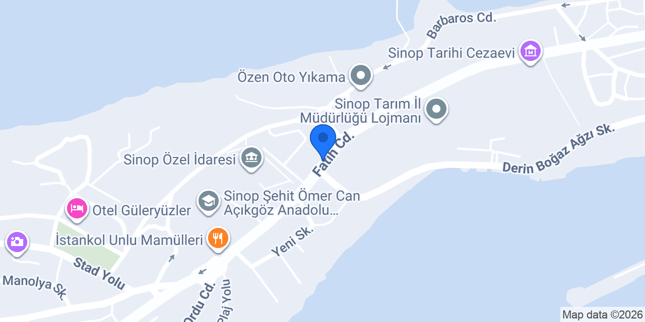 Sinop Petrol konumu