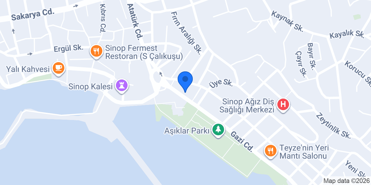 ANTİK DÖNER SİNOP konumu