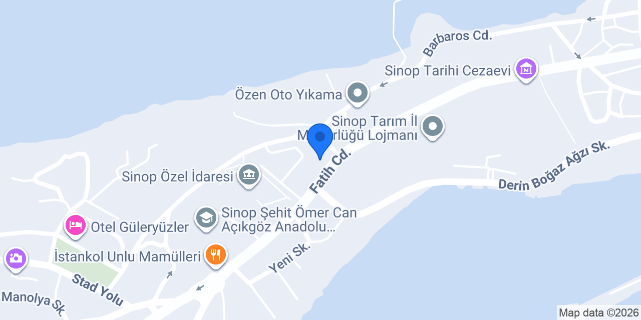 HAS MERMER GRANİT SİNOP konumu