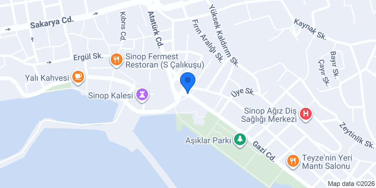 Cajun Corner Sinop Merkez konumu