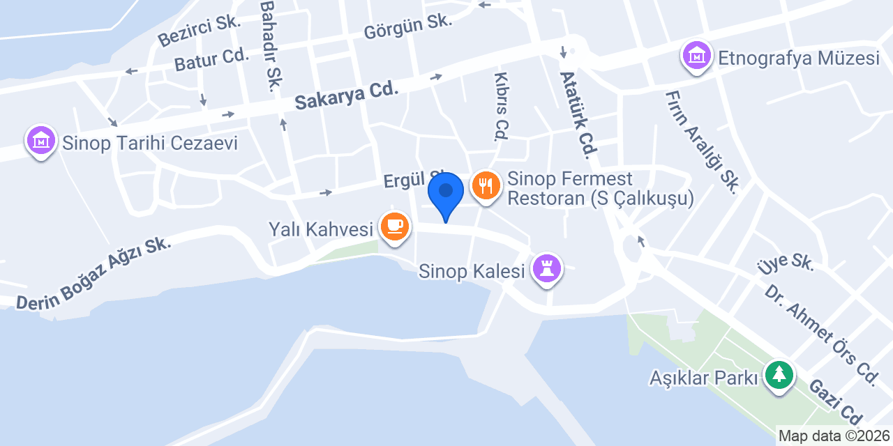 Sinope Butik Hotel konumu
