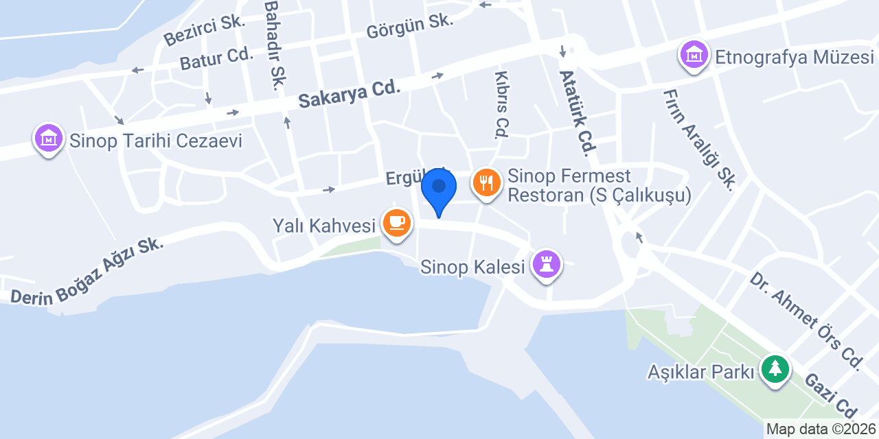 Barınak cafe konumu