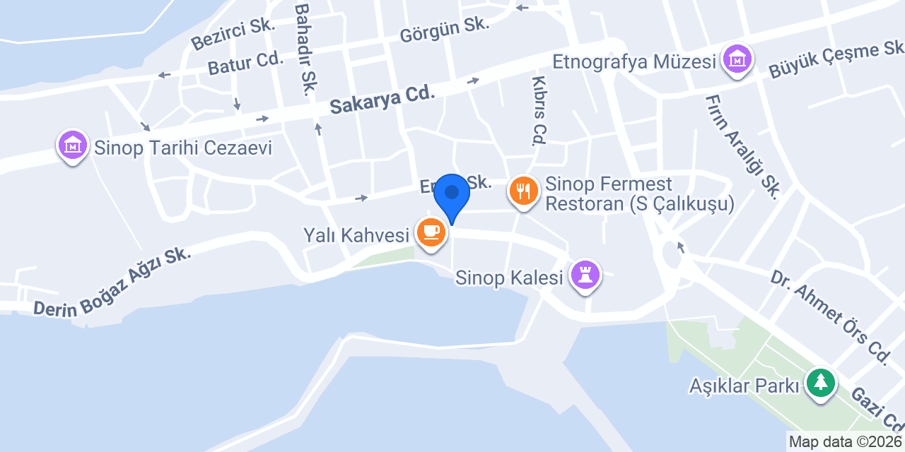 Sinop Harbour Otel konumu