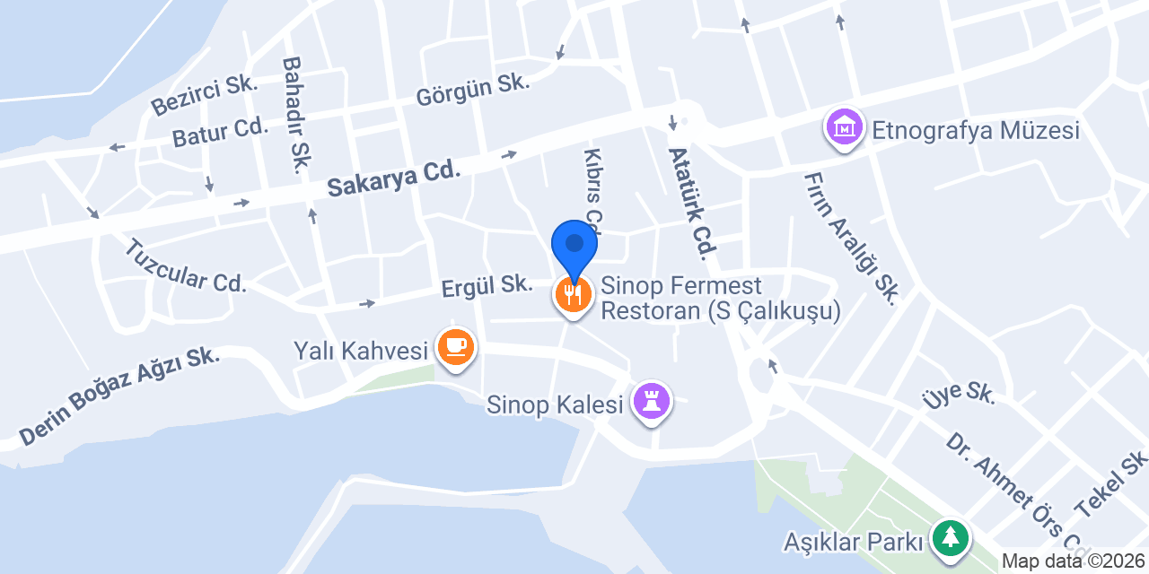 Şen Pastanesi konumu