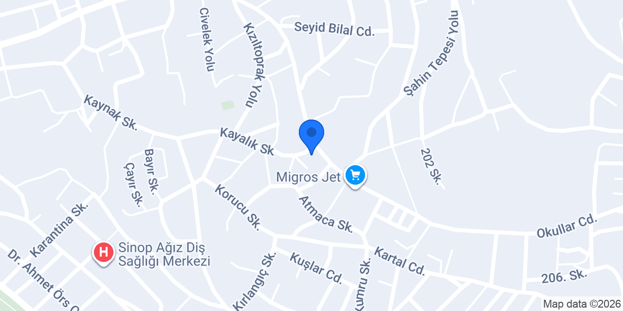 Sürat Kargo Sinop Şube konumu