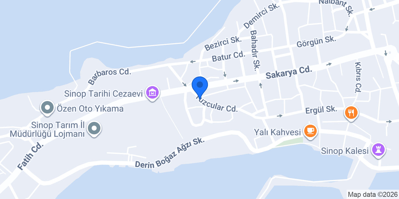 Aras Kargo Sinop Şubesi konumu