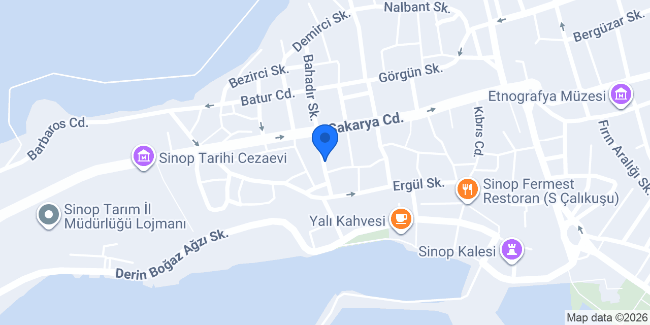 Sinop Noterliği / Sinop 1. Noterliği konumu