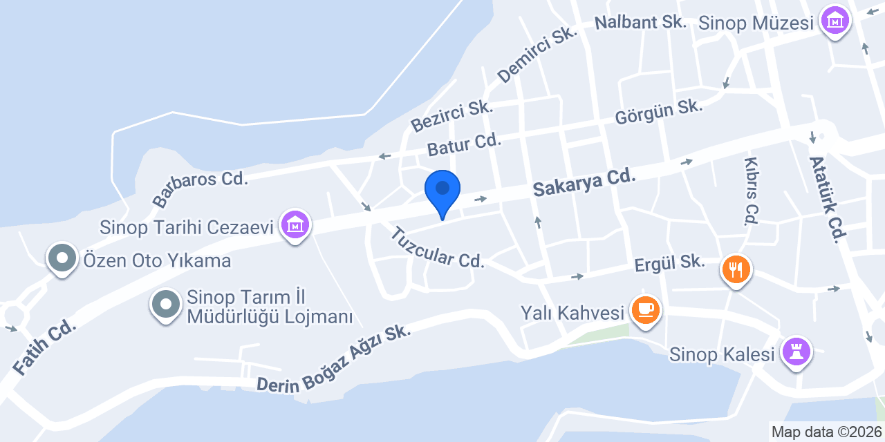 Özel Sinop Kişisel Gelişim Kursu konumu