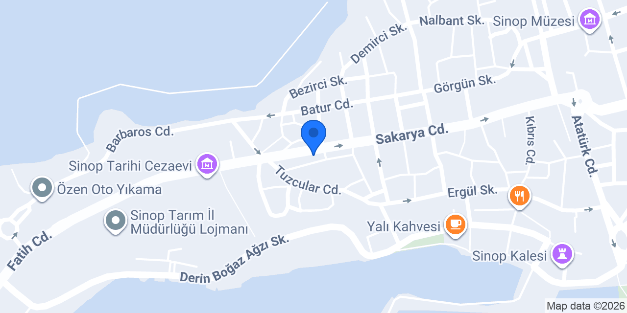 DenizBank Sinop Şubesi konumu
