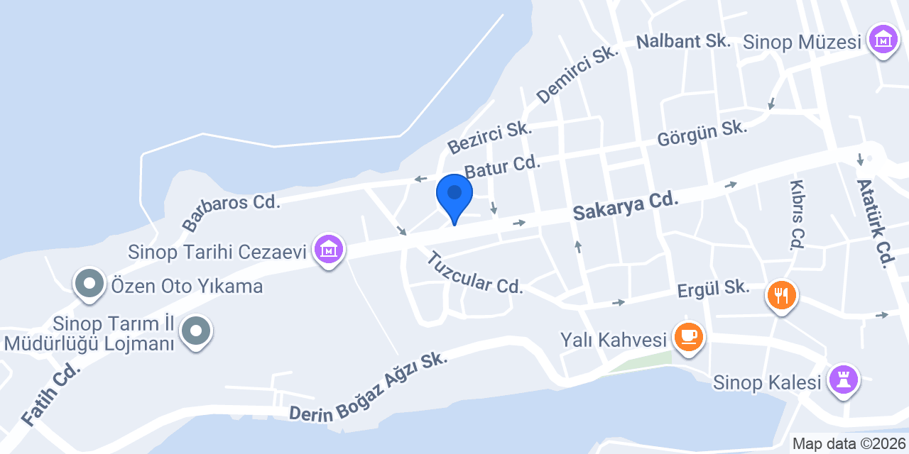 Helvacı Ali Sinop konumu
