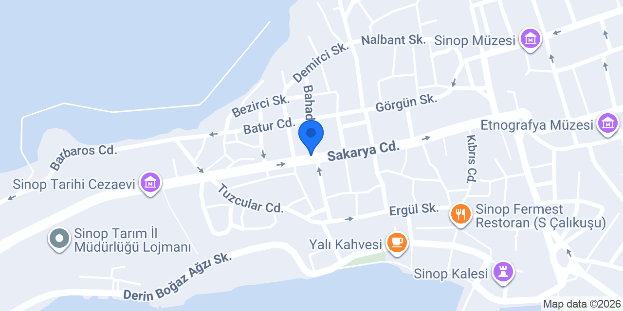 Halkbank Sinop Şubesi konumu