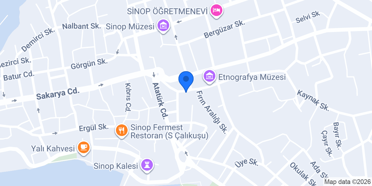 VakıfBank Sinop Şubesi konumu