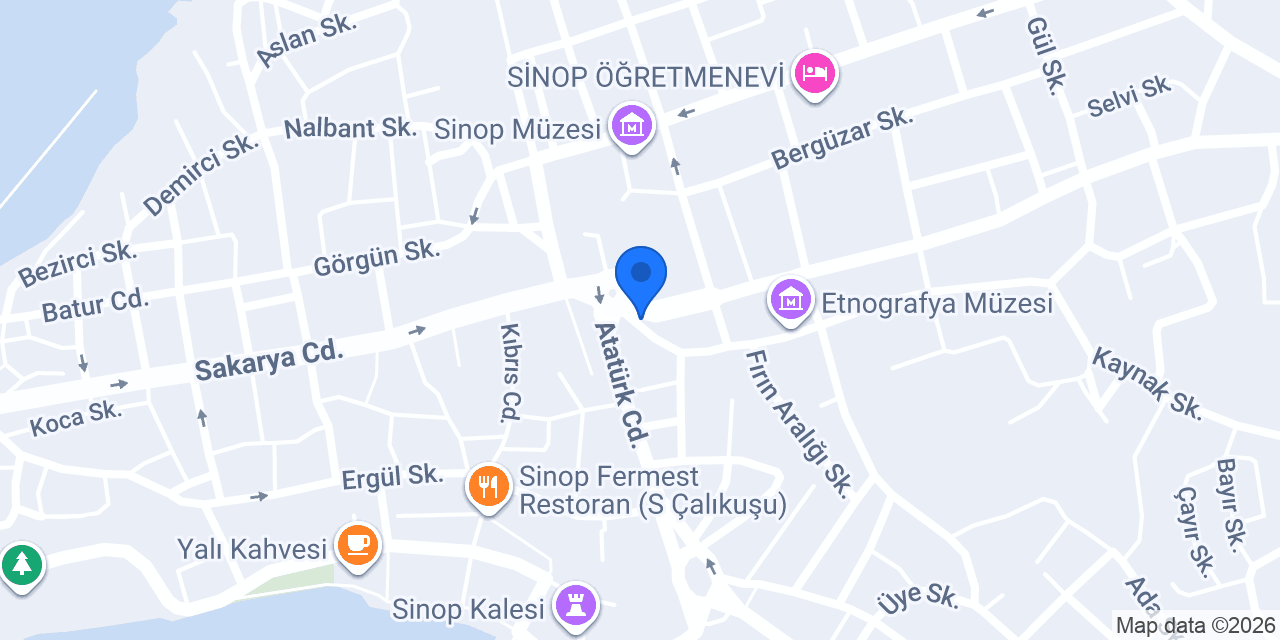 Sinop Arda taksi konumu