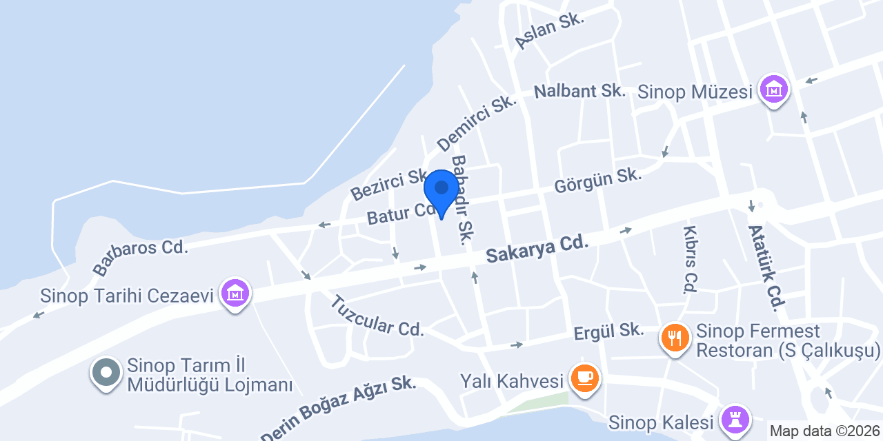 Sinop Oto Kiralama konumu