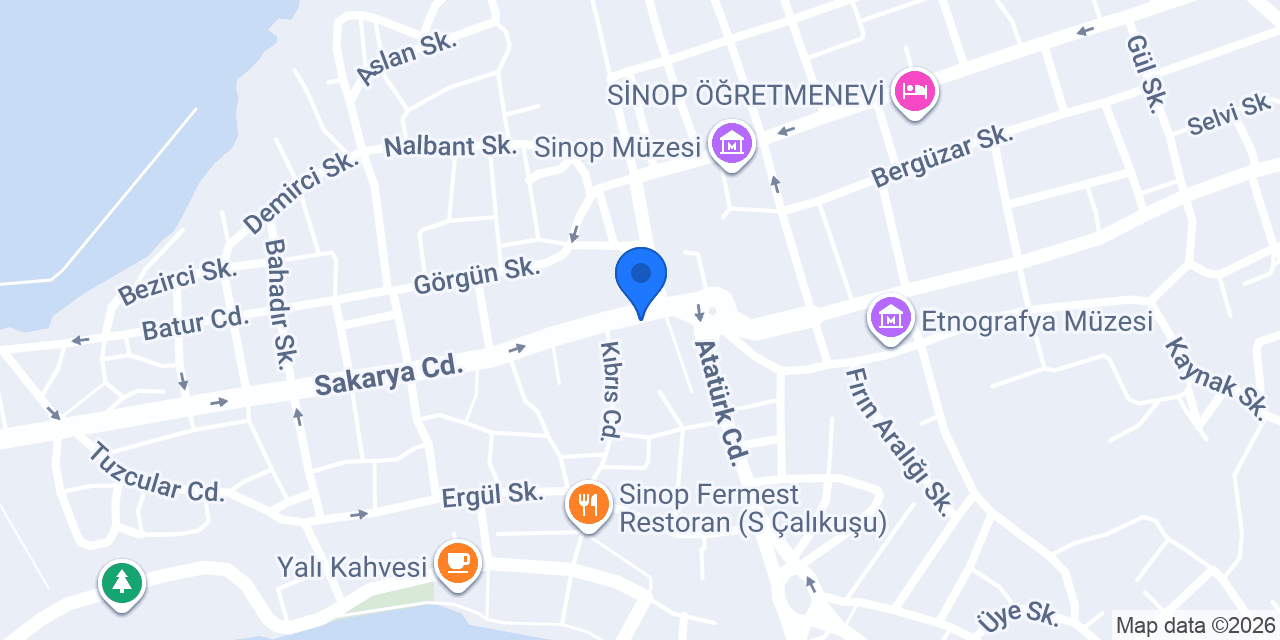 Sinop Emlak Dünyası konumu