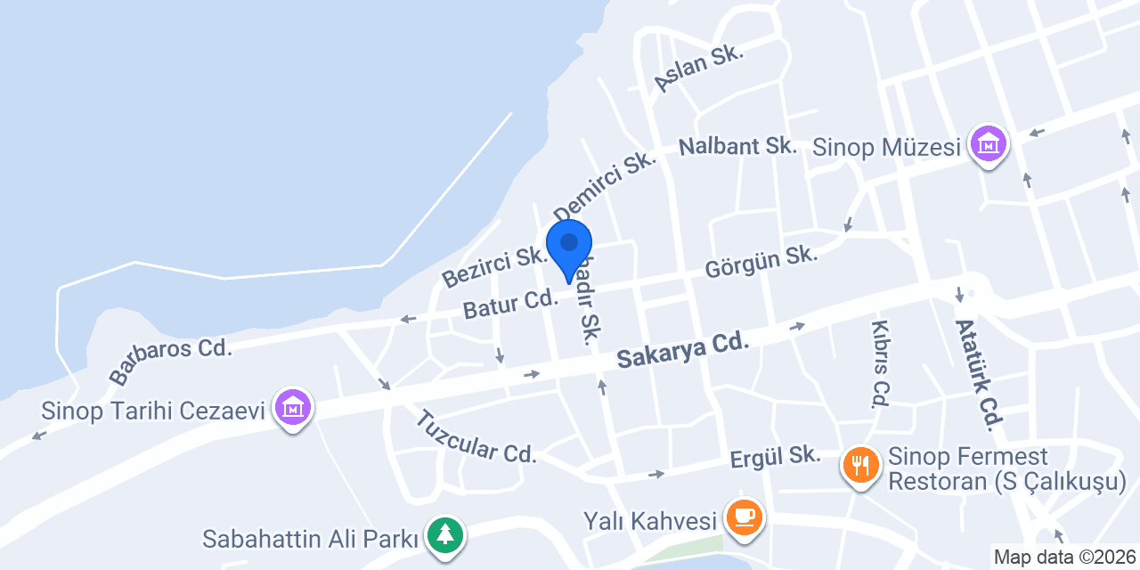 Sinop Muhasebe Mali Müşavir Özlem Karaca konumu