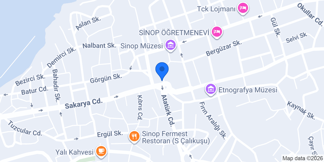 Sinop Adliyesi konumu