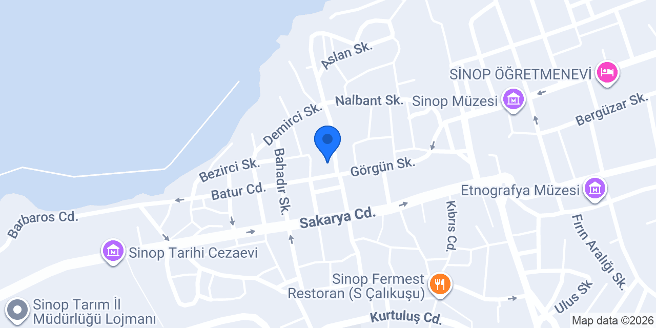 Şahinler Car Rental konumu