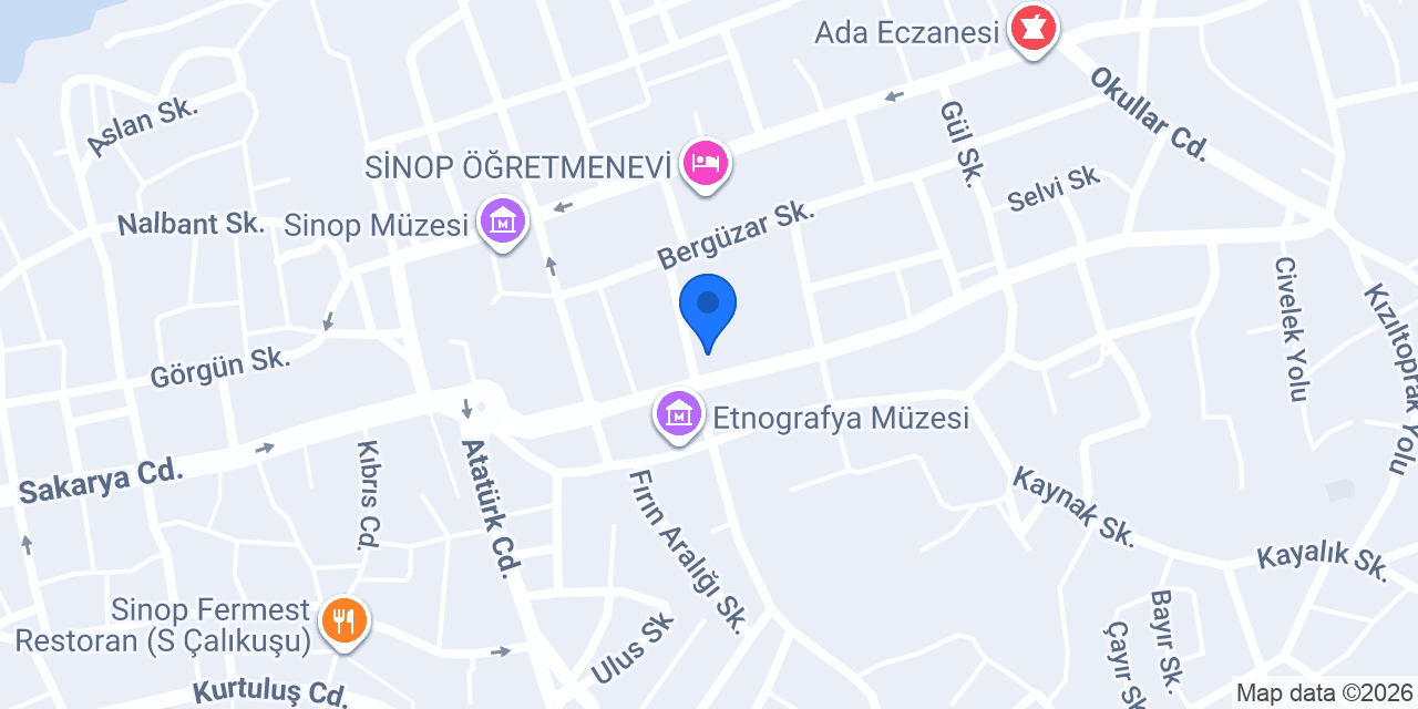 Akbank Sinop Şubesi konumu