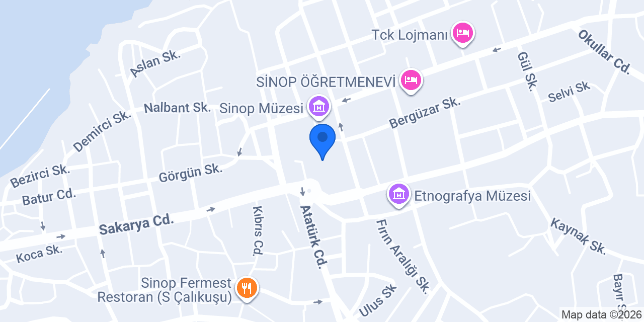 Sinop Vergi Dairesi konumu