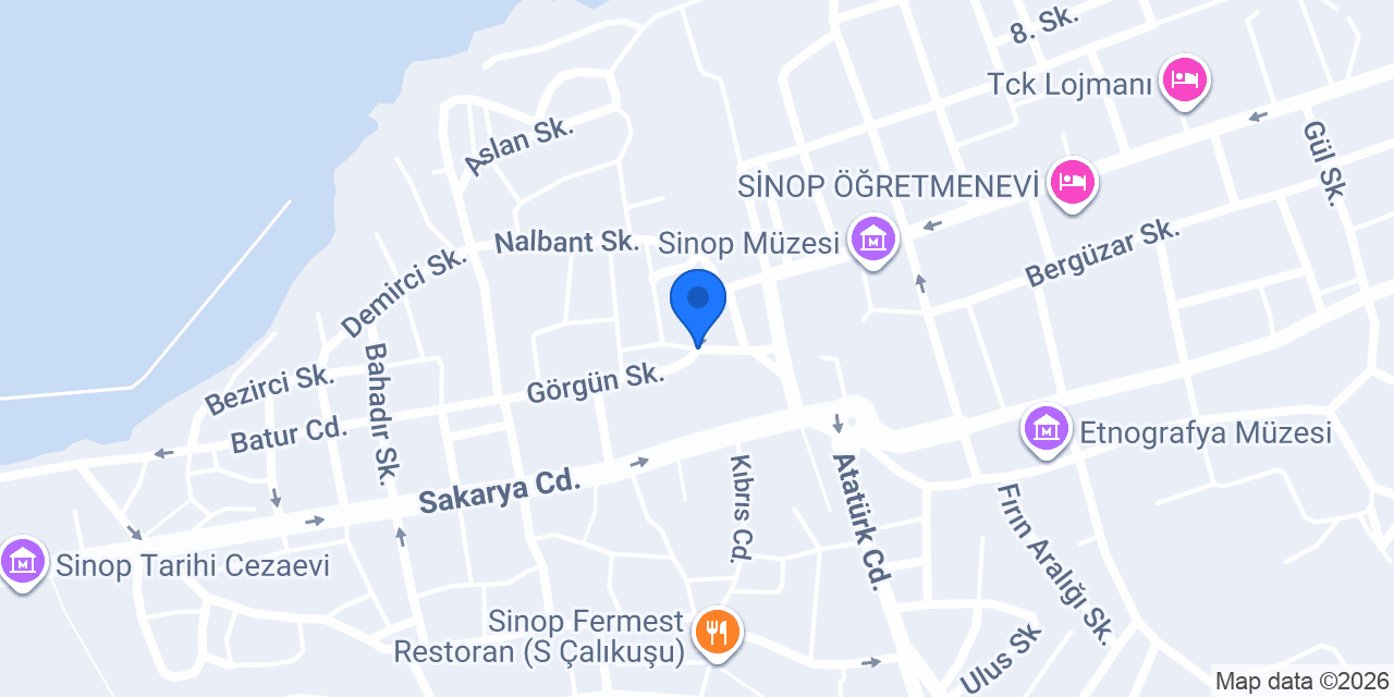 SİNOP 57 TAKSİ konumu