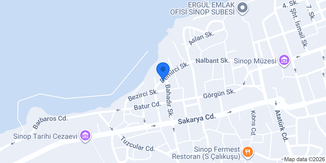 Sinop Kartal Tente konumu
